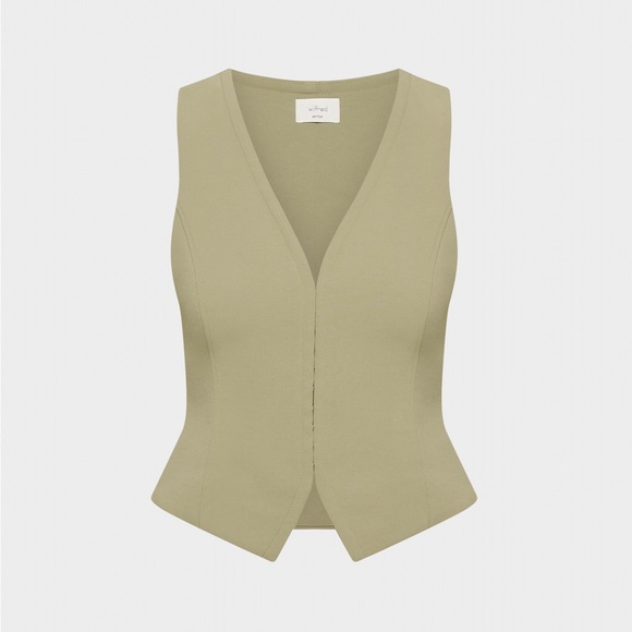 Aritzia Jackets & Blazers - Aritzia Wilfred Attire Sun-dried Olive Vest